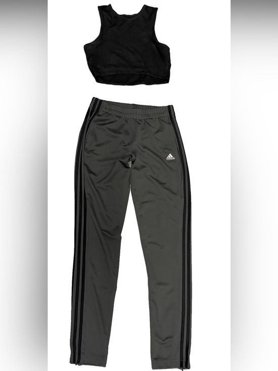 adidas Pants - Adidas Climalite 2 PC Set Stella McCartney Crop Athletic Tank Track Pants SZ.S